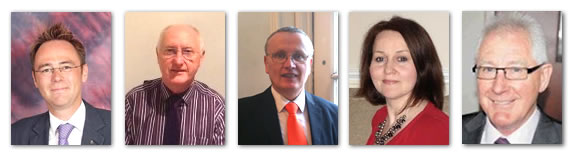 Image: Donald John MacDonald, Bruce Robertson and Dr Alasdair ALlan, MSP, Mairi MacMillan, John Angus MacKay