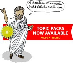 Graphic link: Gaelic topic packs
