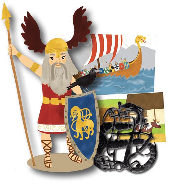 Image: Illustrations from Viking workbook